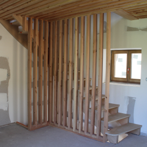 Escalier quart tournant
